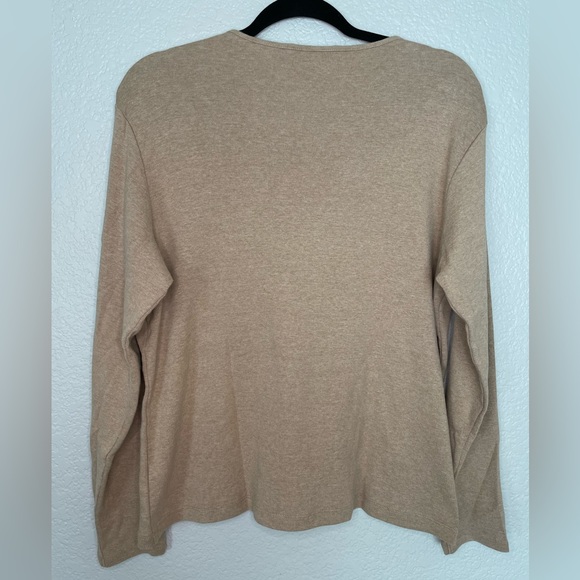 Pendleton Tan Long Sleeve Shirt Women’s Large - Picture 2 of 4